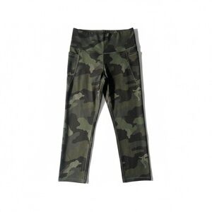 Old Navy Active Medium Camo Cropped Leggings High Rise Pockets
